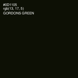#0D1105 - Gordons Green Color Image